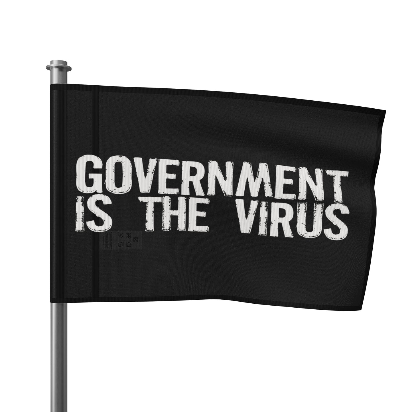 GOVERNMENT IS THE VIRUS FLAG