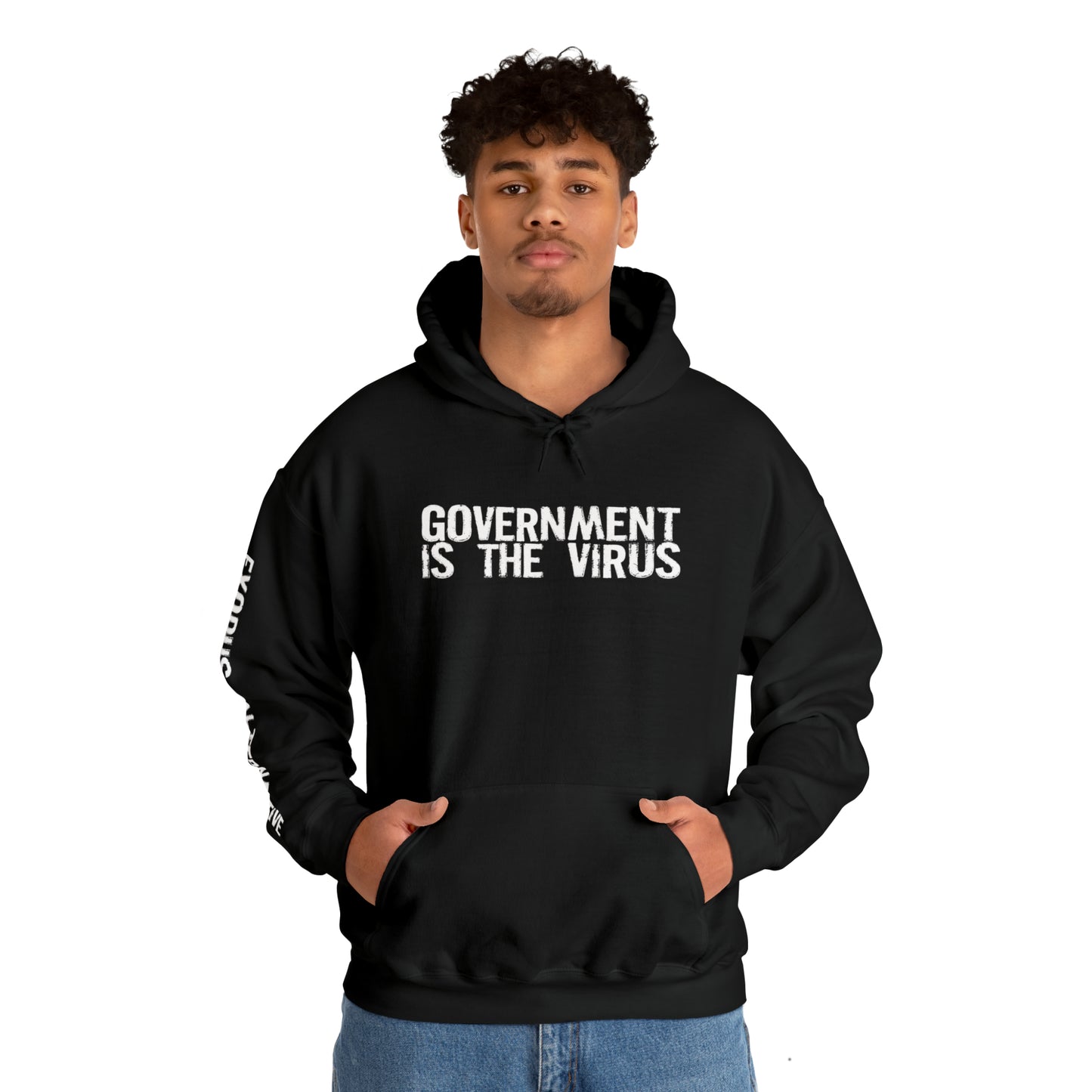 GOVERNMENT IS THE VIRUS HOODIE- VARIANT 1