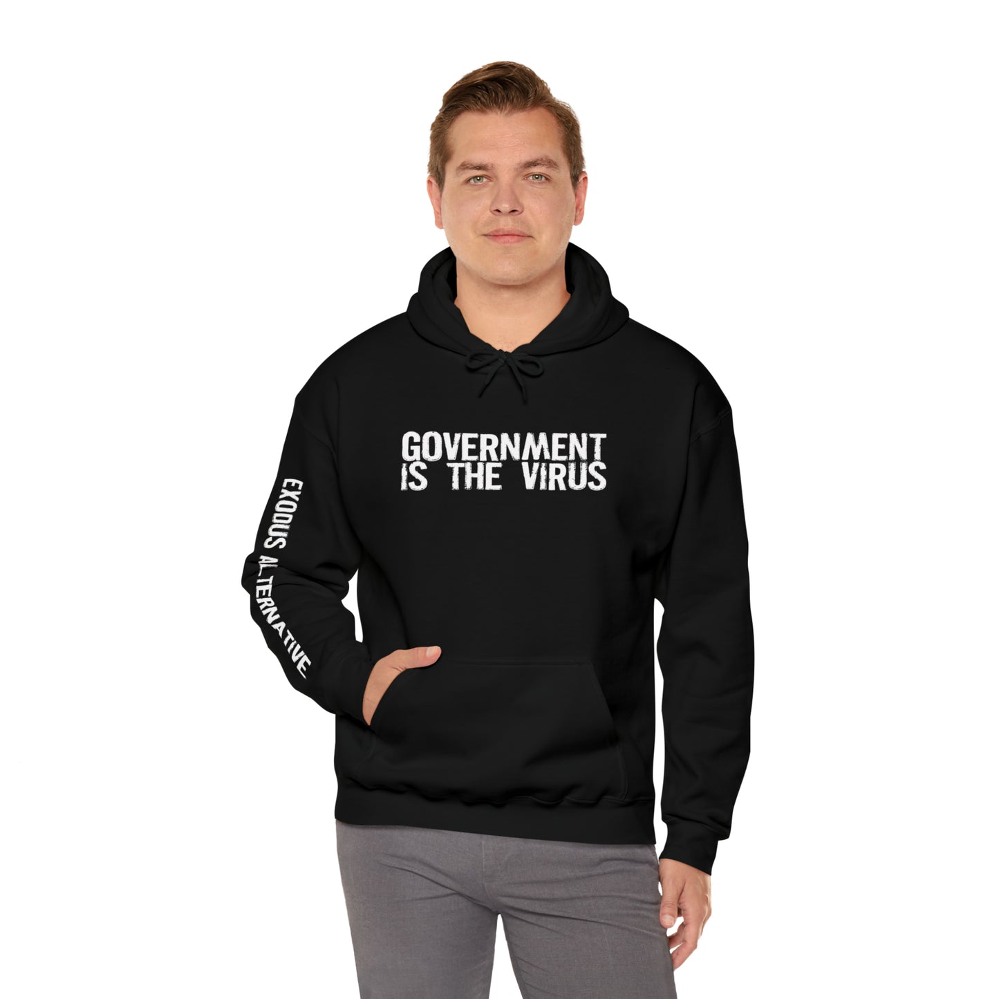 GOVERNMENT IS THE VIRUS HOODIE- VARIANT 1